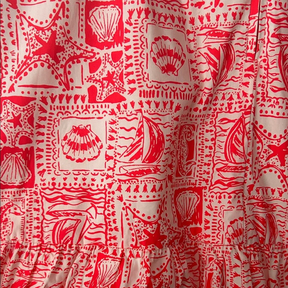 Lilly Pulitzer Red and White Dress - Picture 4 of 6